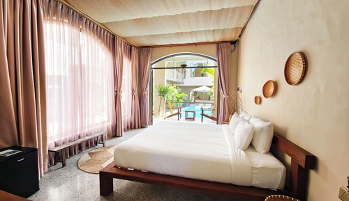 Balcony King Room with Pool View