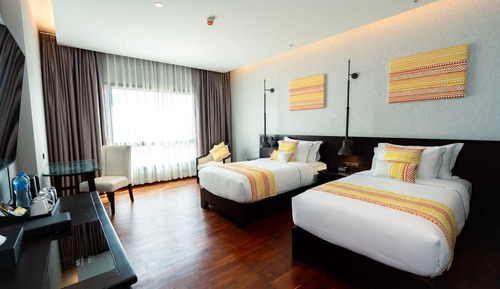 Deluxe Twin Room, 2 Twin Beds, Non Smoking, City View