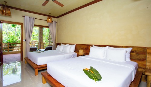 Family Room, Balcony, Courtyard View