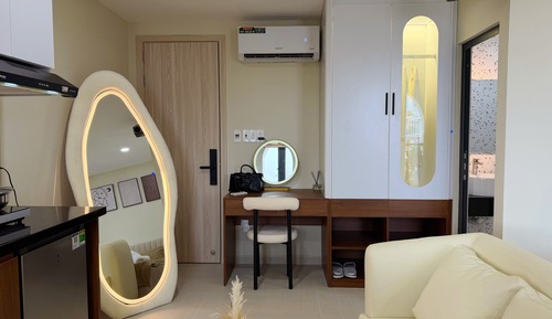 Panoramic Studio, 1 King Bed, Kitchen