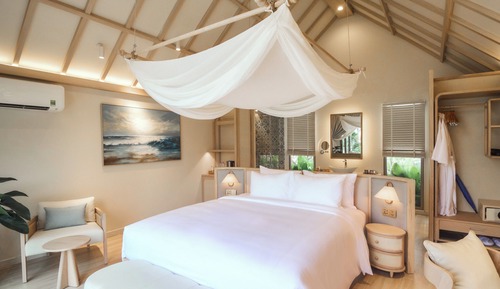 Bungalow, 1 King Bed, Sea View, Beachside