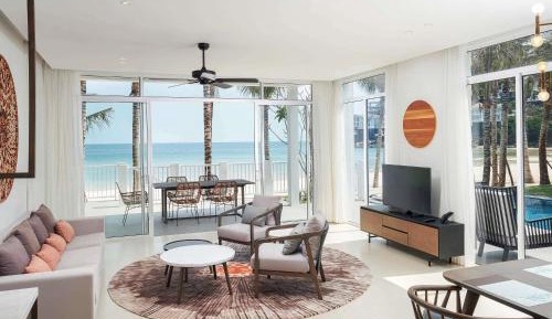 Three-Bedroom Beachfront Villa with Private Pool