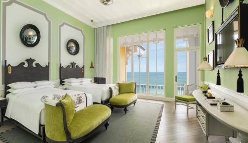 Emerald Bay Room, 2 Double Beds, Ocean View, Balcony
